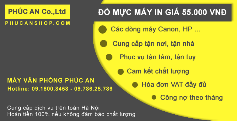 Đổ mực máy in giá tốt tại Hà Nội